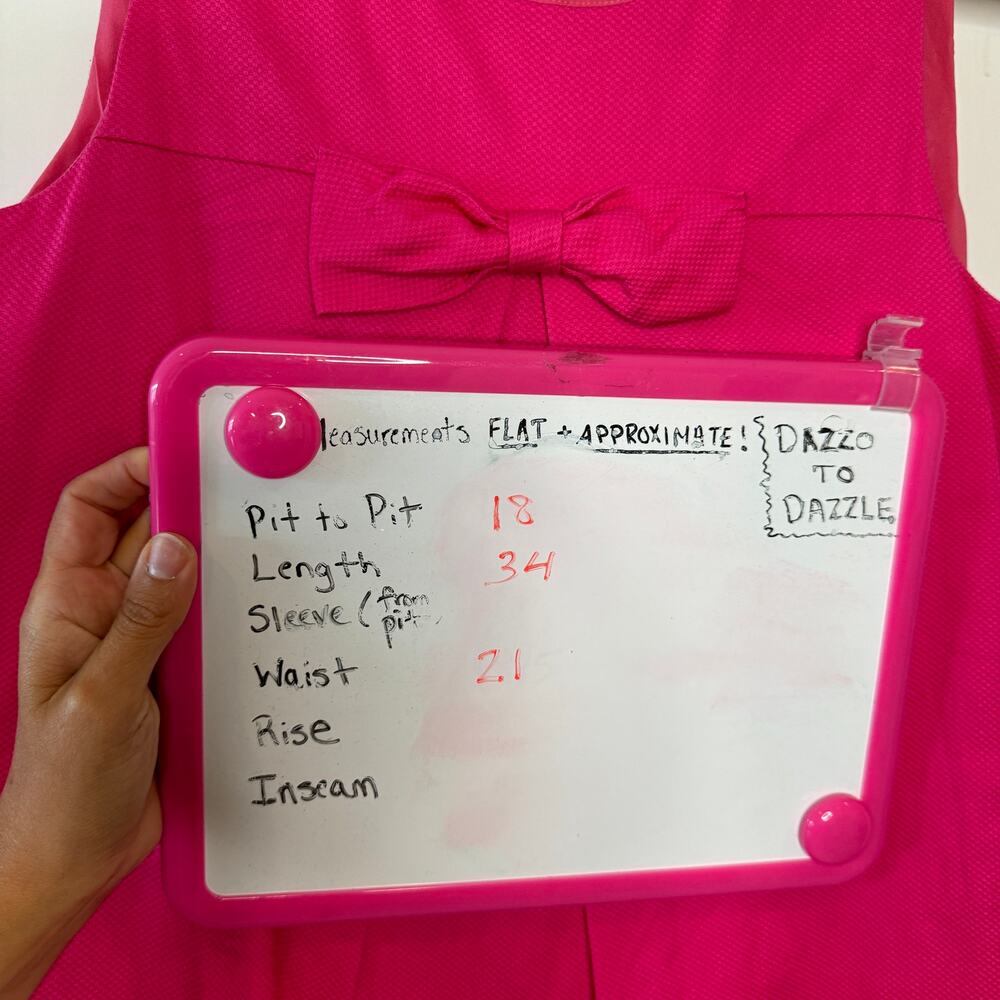 CECE by Cynthia Steffe Bright Pink Bow Shift Dress | 6 - Picture 3 of 10